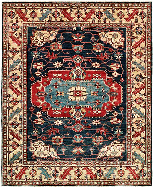 HRI Kandehar KAN06 Navy Rug