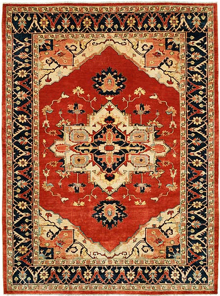 HRI Kandehar KAN08 Rust Rug