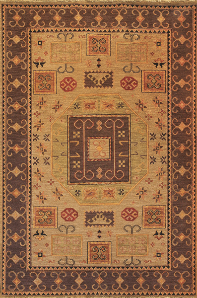 Tibet Rug Company Kazak KAZAK7 Light Brown Rug