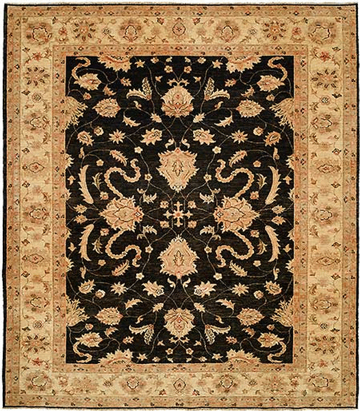 HRI Kabul KB32 Black Rug