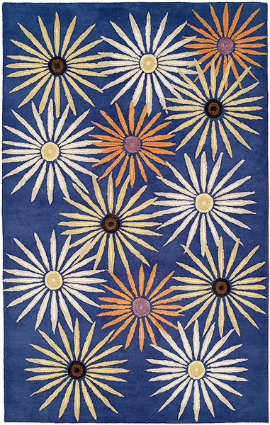 HRI Star KCN5 Blue Rug