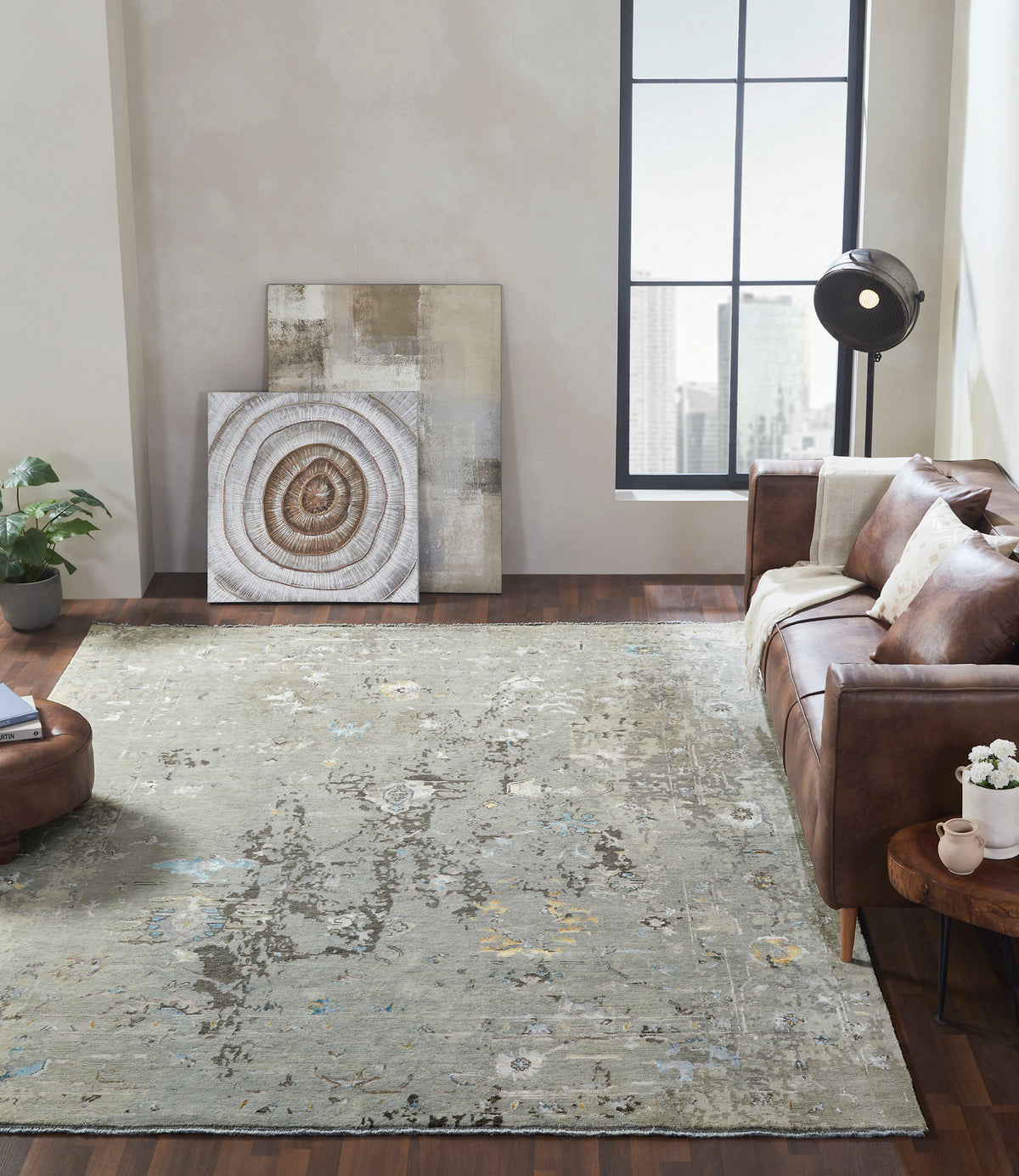 rugs done right karver ka40 soft grey tones rug