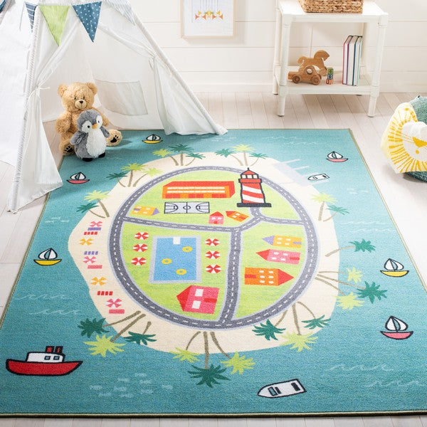 safavieh clearance kids playhouse kph202m blue rug