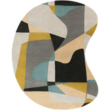 Surya Rug Co. Forum Teal Rug | Yellow Rugs | Rugs Done Right 