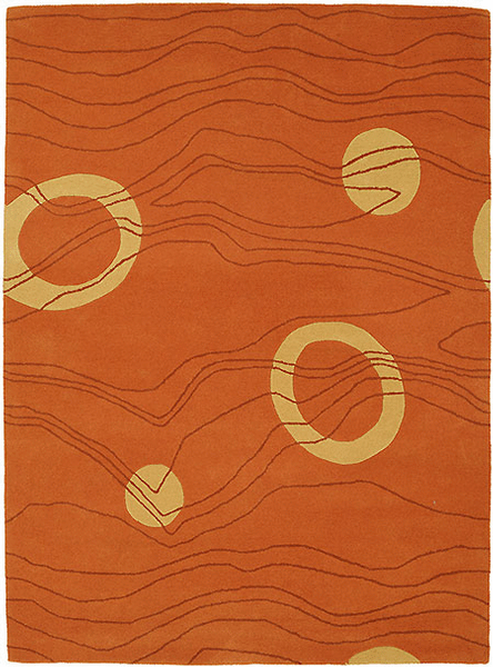 HRI Milano L85 Orange Rug
