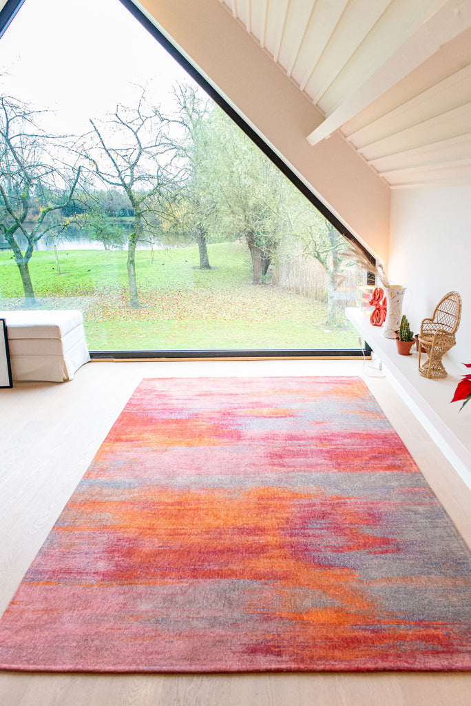 Louis De Poortere Atlantic's 9116 Hibiscus Red Rug