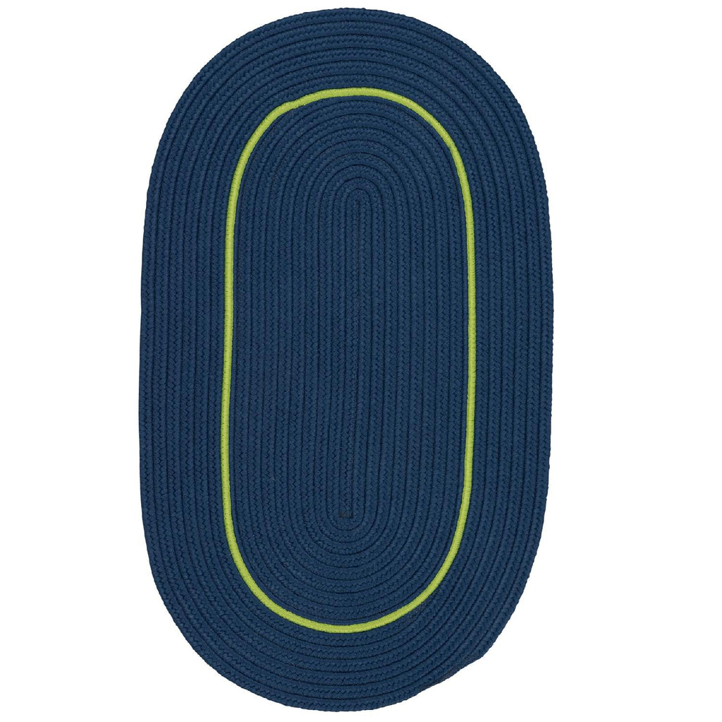 colonial mills lifestyle accent border lf36 lightning blue rug