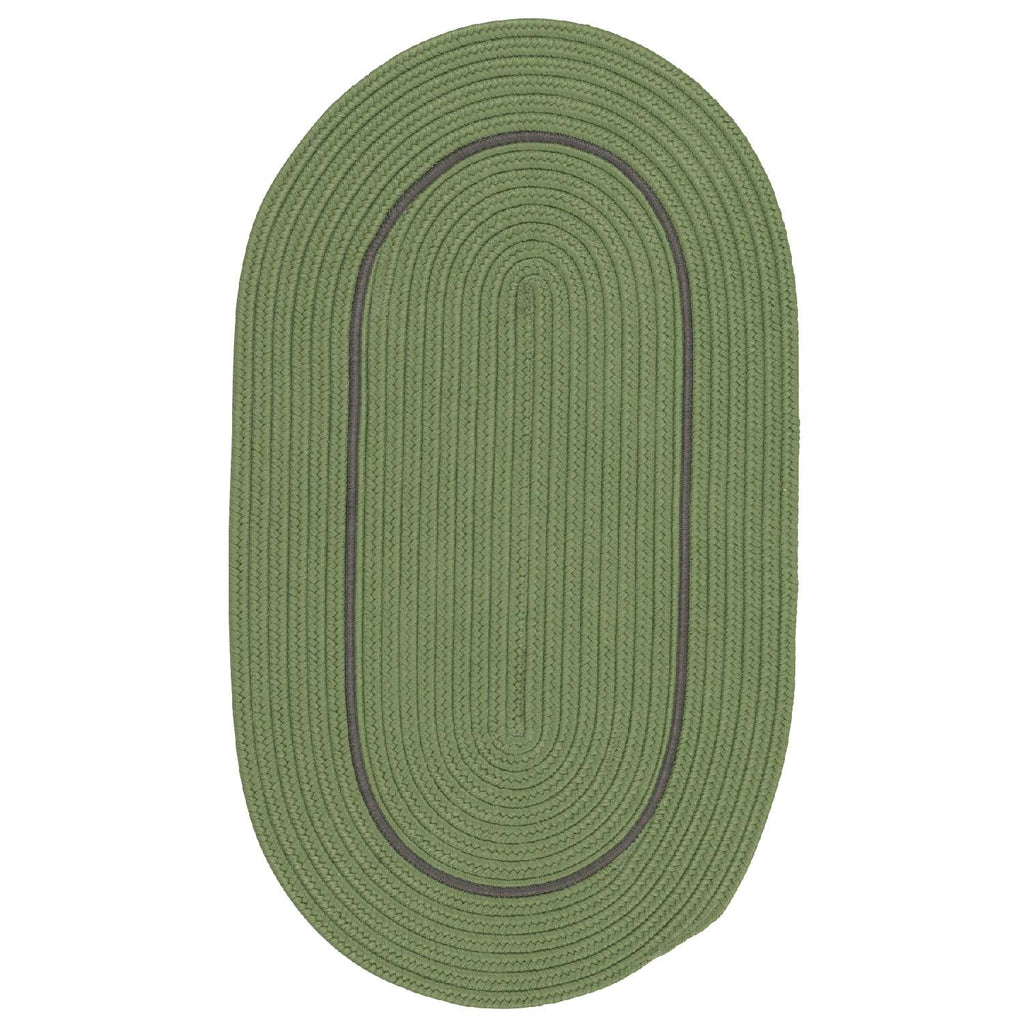 colonial mills lifestyle accent border lf46 moss green rug