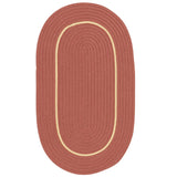 Colonial Mills Lifestyle Accent Border LF56 Barn Red Rug