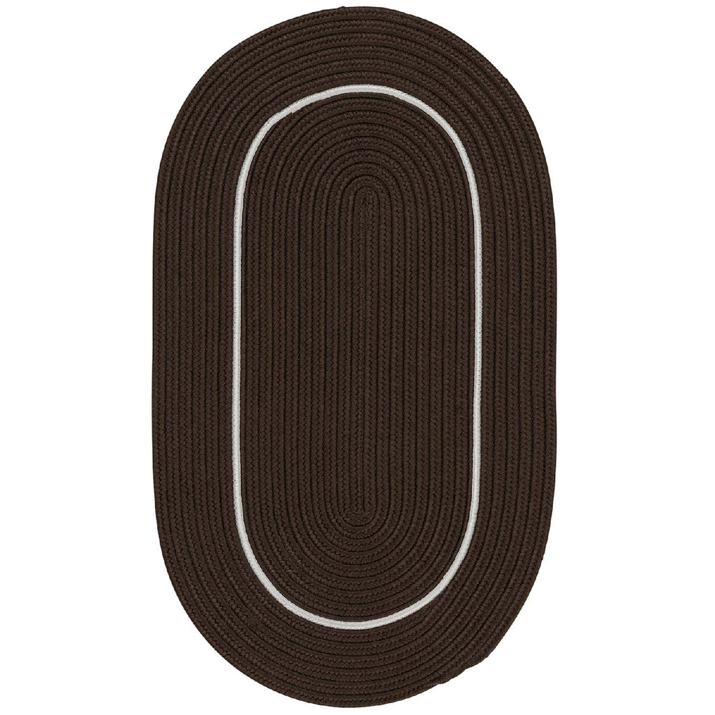 colonial mills lifestyle accent border lf66 brown ash rug