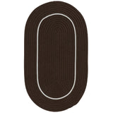 colonial mills lifestyle accent border lf66 brown ash rug