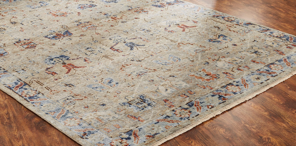 Rugs Done Right Lennox LX55 Vintage Tan/Blues Rug