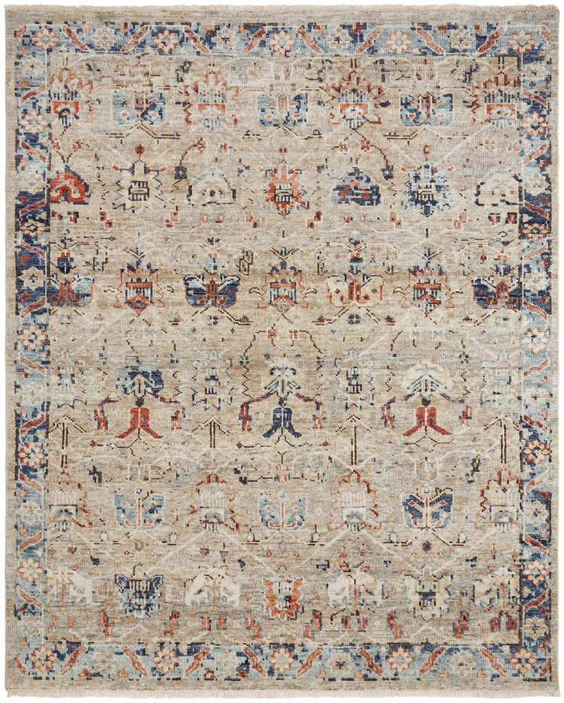 Rugs Done Right Lennox LX55 Vintage Tan/Blues Rug