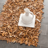 Safavieh Clearance Leather Shag LSG511G Light Gold Rug