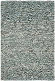 Safavieh Clearance Leather Shag LSG511L Light Blue Rug