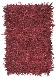 Safavieh Clearance Leather Shag LSG601D Red Rug