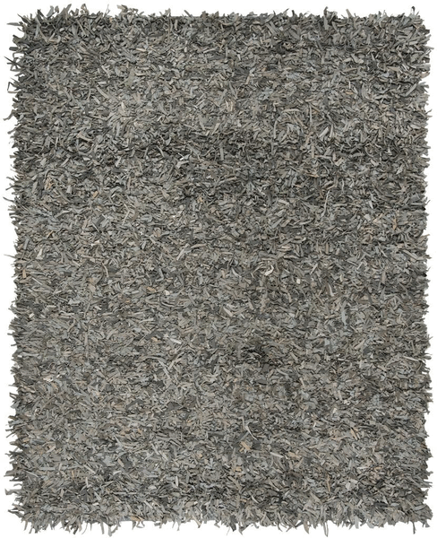 Safavieh Clearance Leather Shag LSG601G Grey Rug