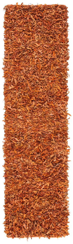 Safavieh Clearance Leather Shag LSG601P Orange Rug