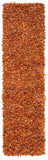 Safavieh Clearance Leather Shag LSG601P Orange Rug