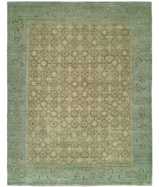 HRI Antique Artisan LT5 Faded Green Rug