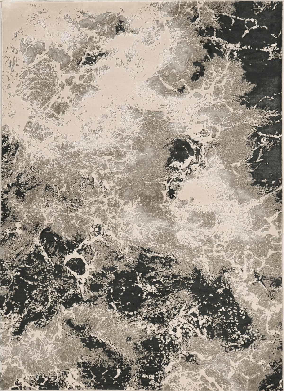 kas oriental luna 7120 silver rug
