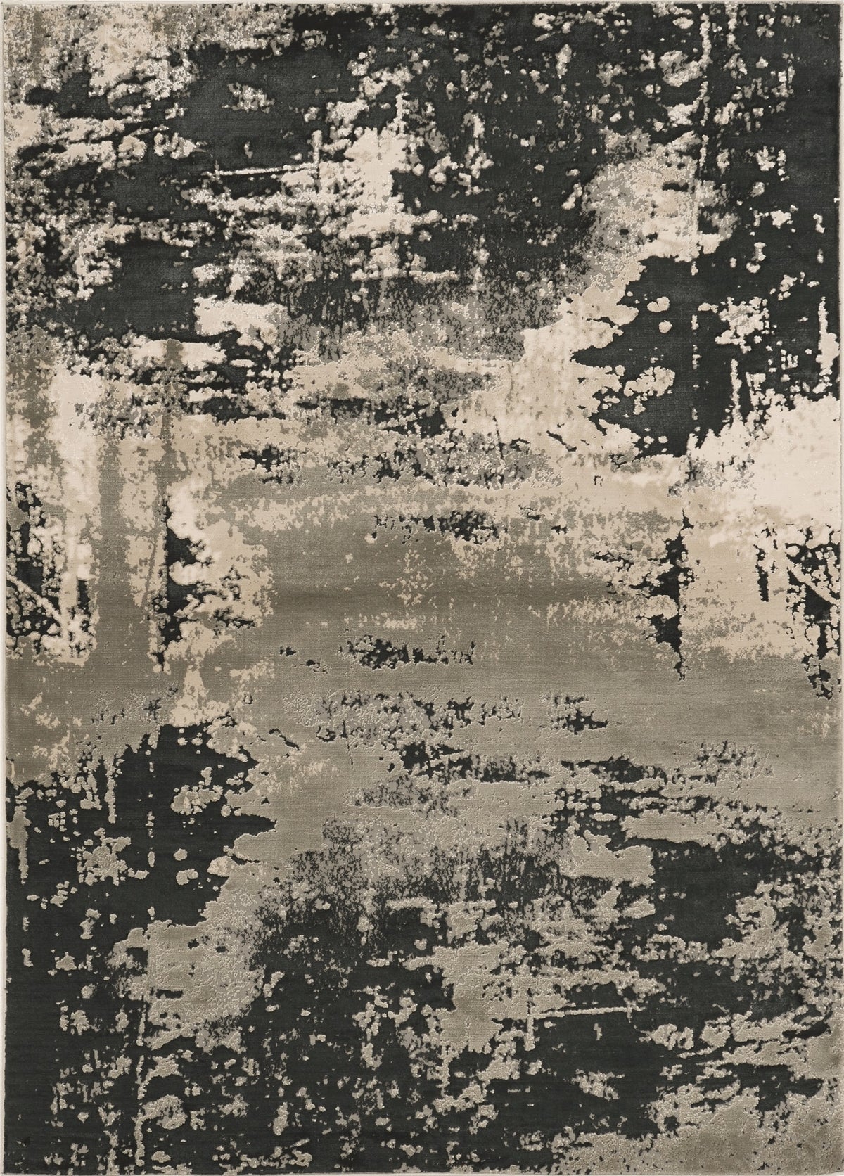 kas oriental luna 7121 silver charcoal rug