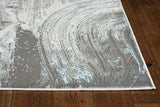 kas oriental luna 7130 silver rug