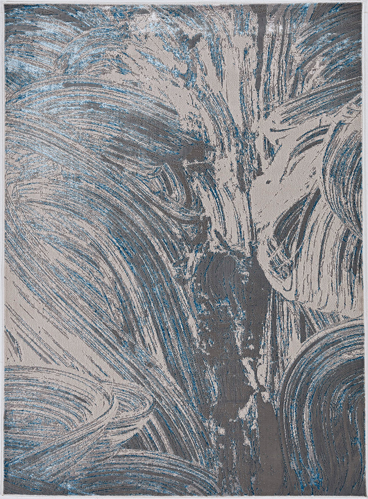kas oriental luna 7130 silver rug