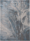 kas oriental luna 7130 silver rug