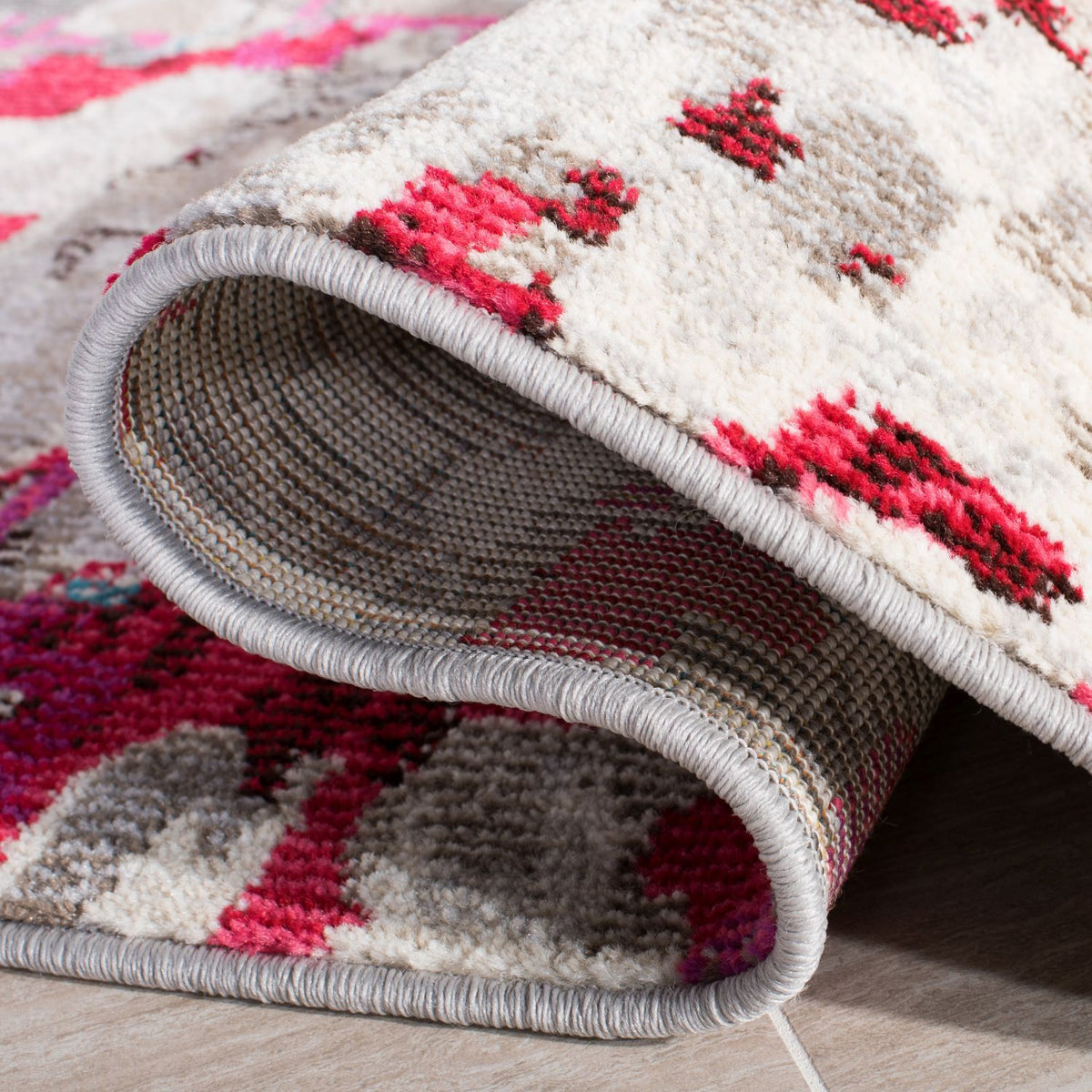 safavieh clearance madison 400 mad425r grey red rug