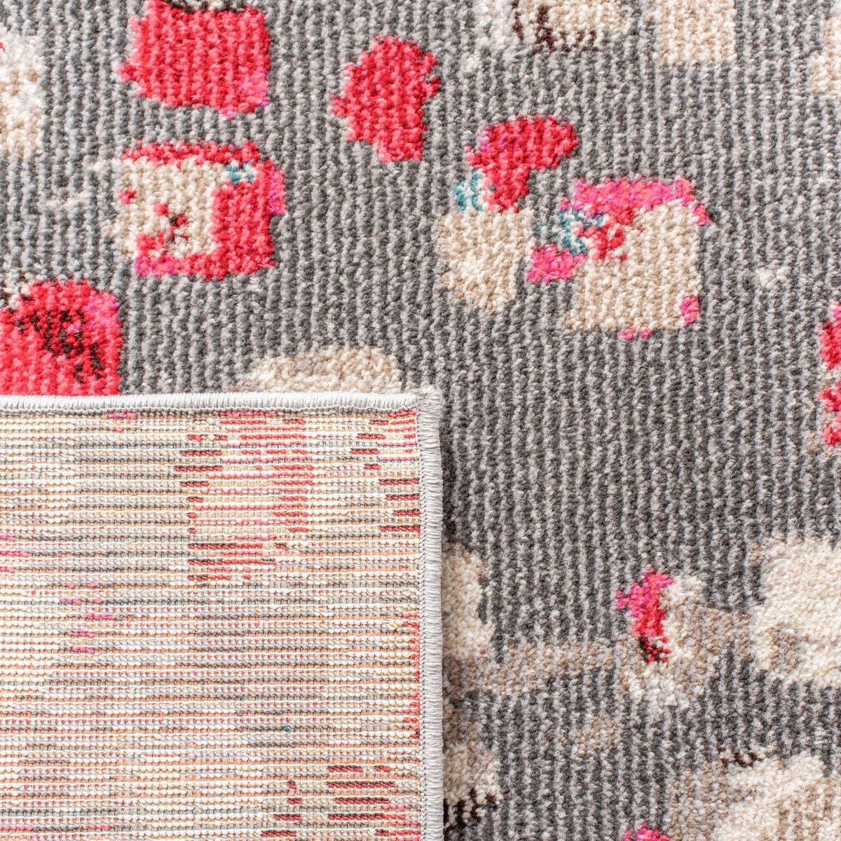 safavieh clearance madison 400 mad425r grey red rug