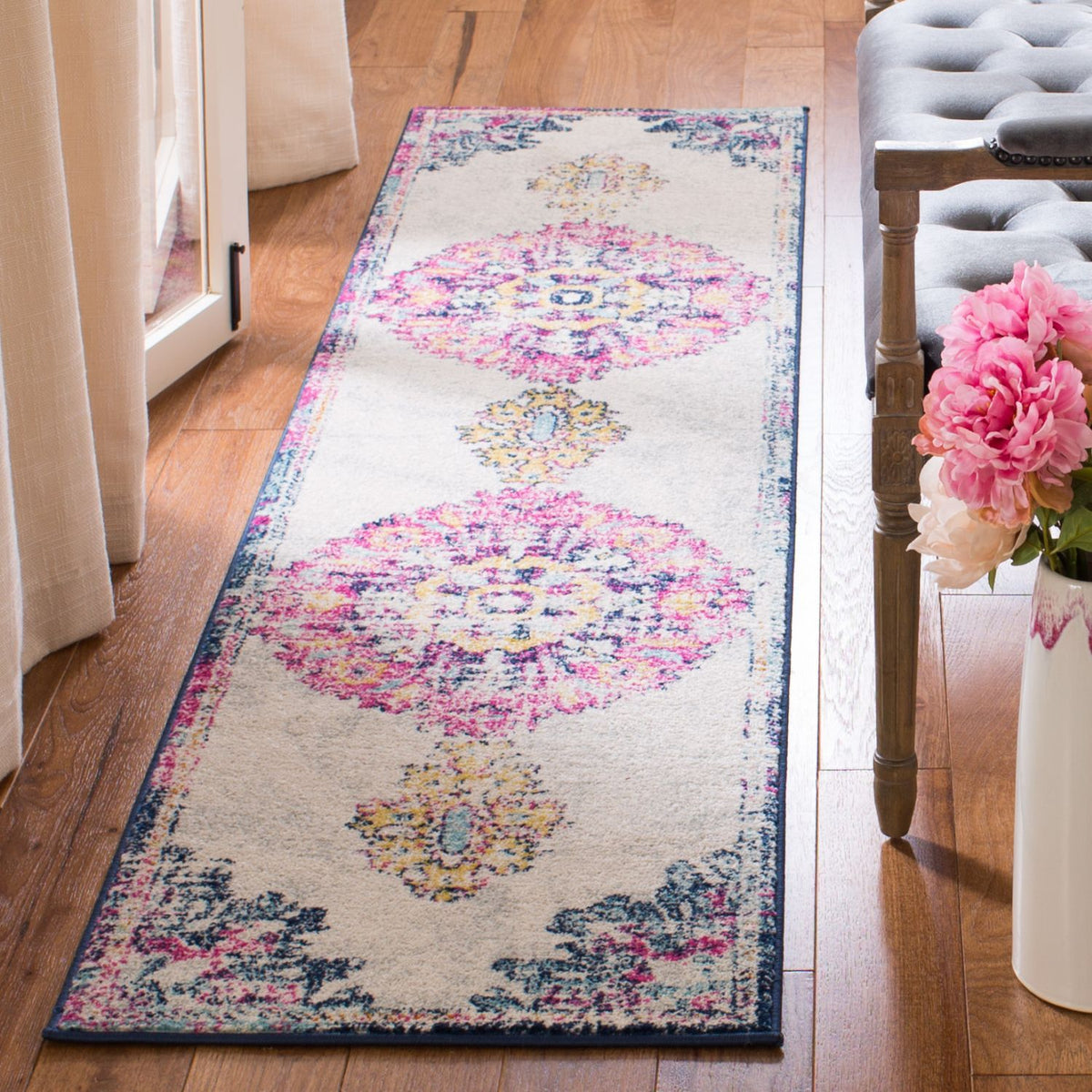 safavieh clearance madison mad913a ivory fuchsia rug