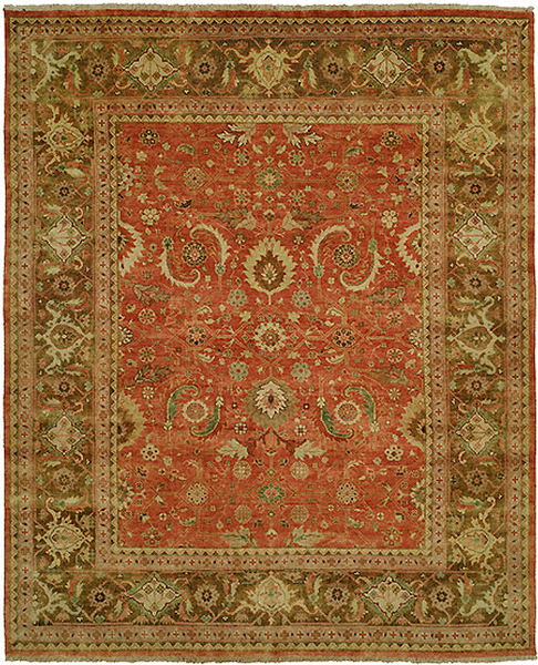 HRI Mahal MJ15 Rust Rug