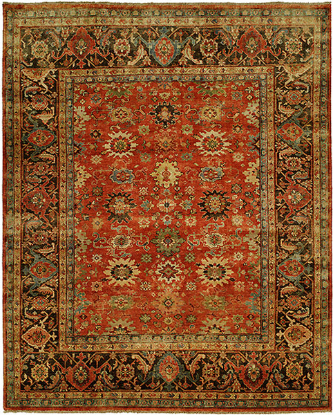 HRI Mahal MJ7 Red Rug