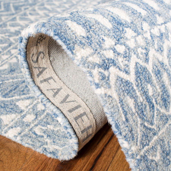 safavieh clearance micro loop mlp502m blue ivory rug