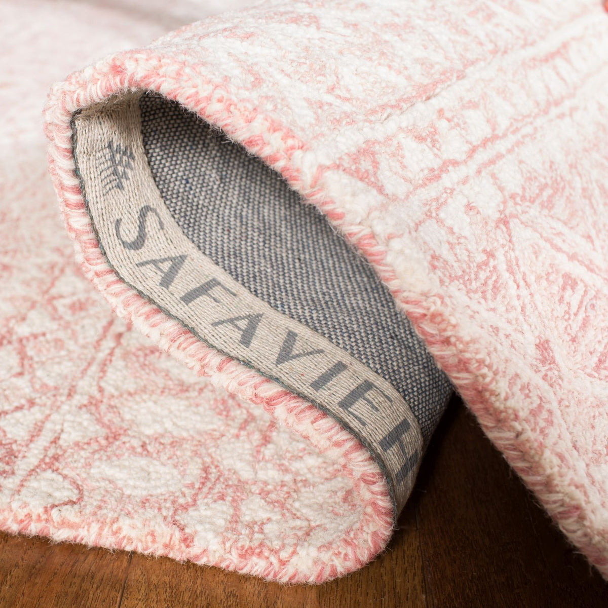 safavieh clearance micro loop mlp502u pink ivory rug
