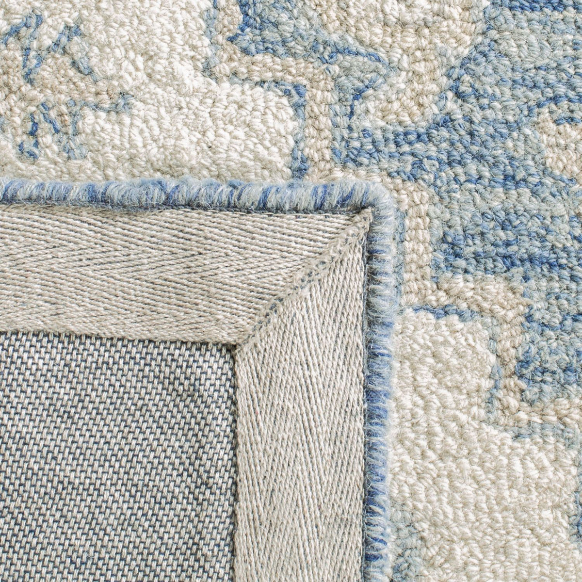 safavieh clearance micro loop mlp503m blue ivory rug
