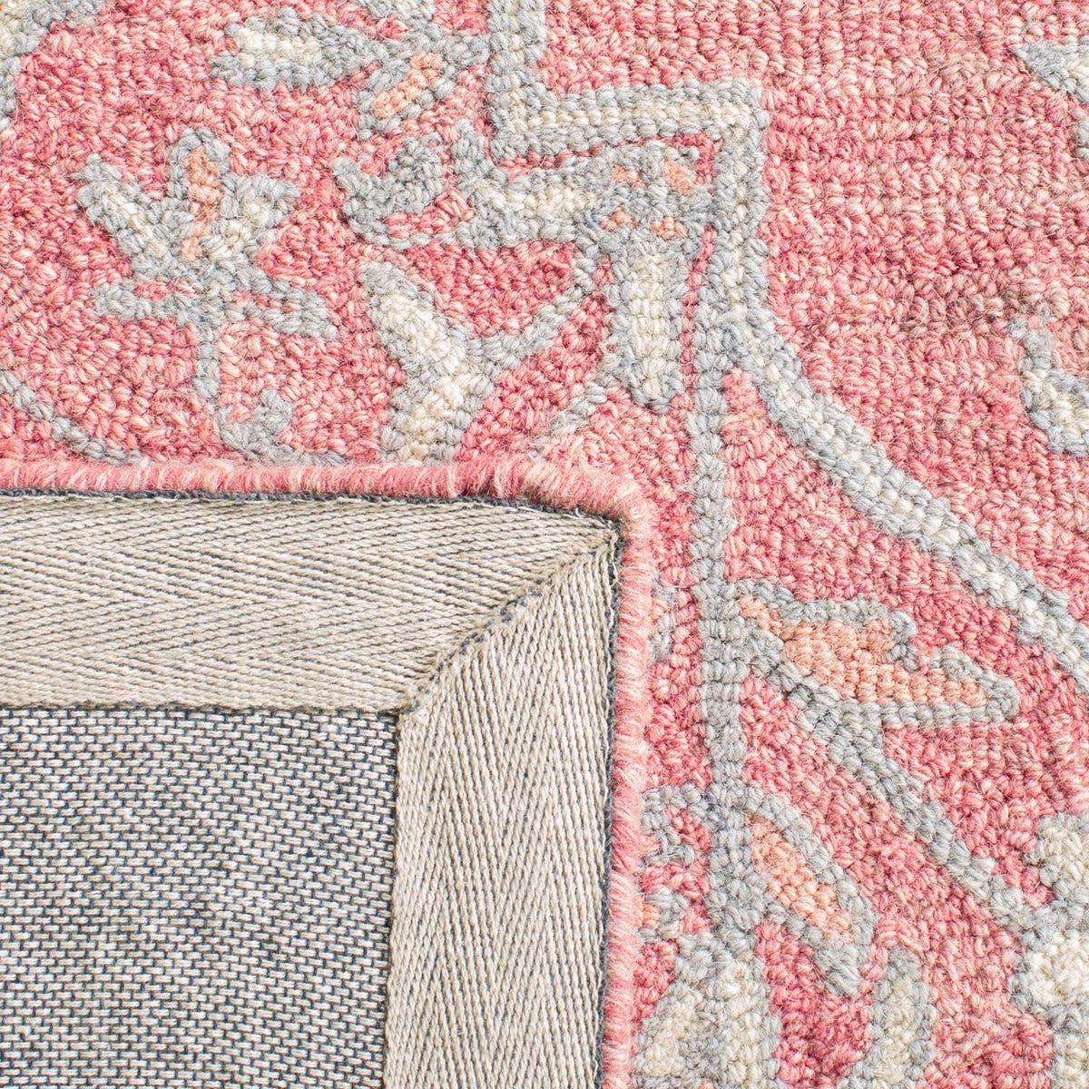 safavieh clearance micro loop mlp504u pink ivory rug