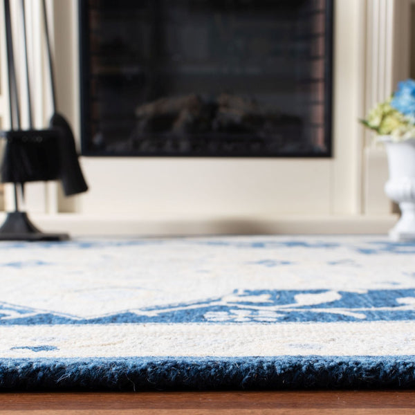 safavieh clearance micro loop mlp505n navy ivory rug