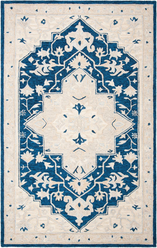 safavieh clearance micro loop mlp505n navy ivory rug