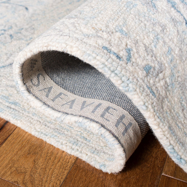 safavieh clearance micro loop mlp506m lightblue ivory rug
