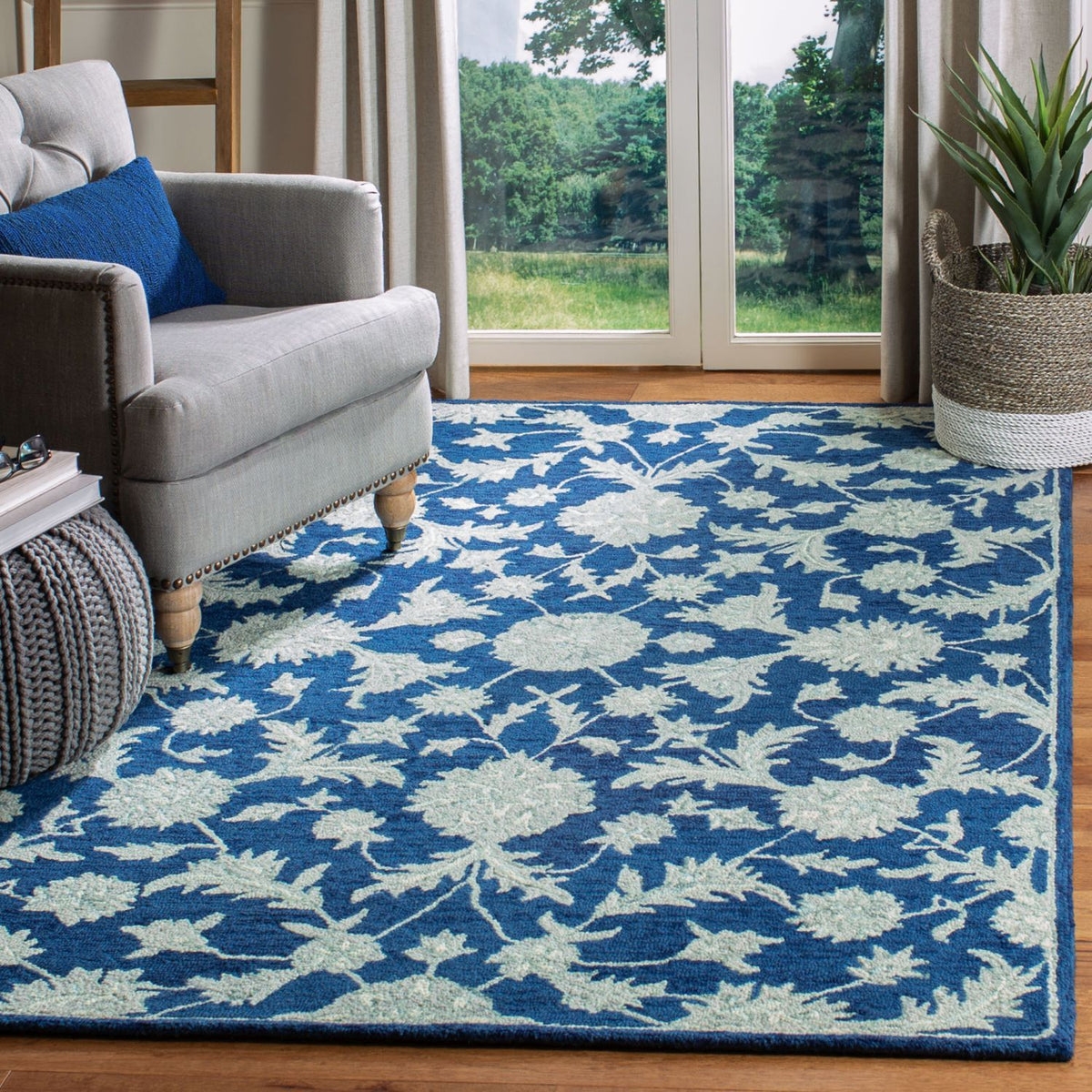 safavieh clearance micro loop mlp506n navy grey rug