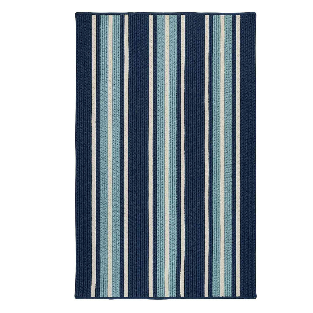 colonial mills mesa stripe ms34 shoreline blue rug