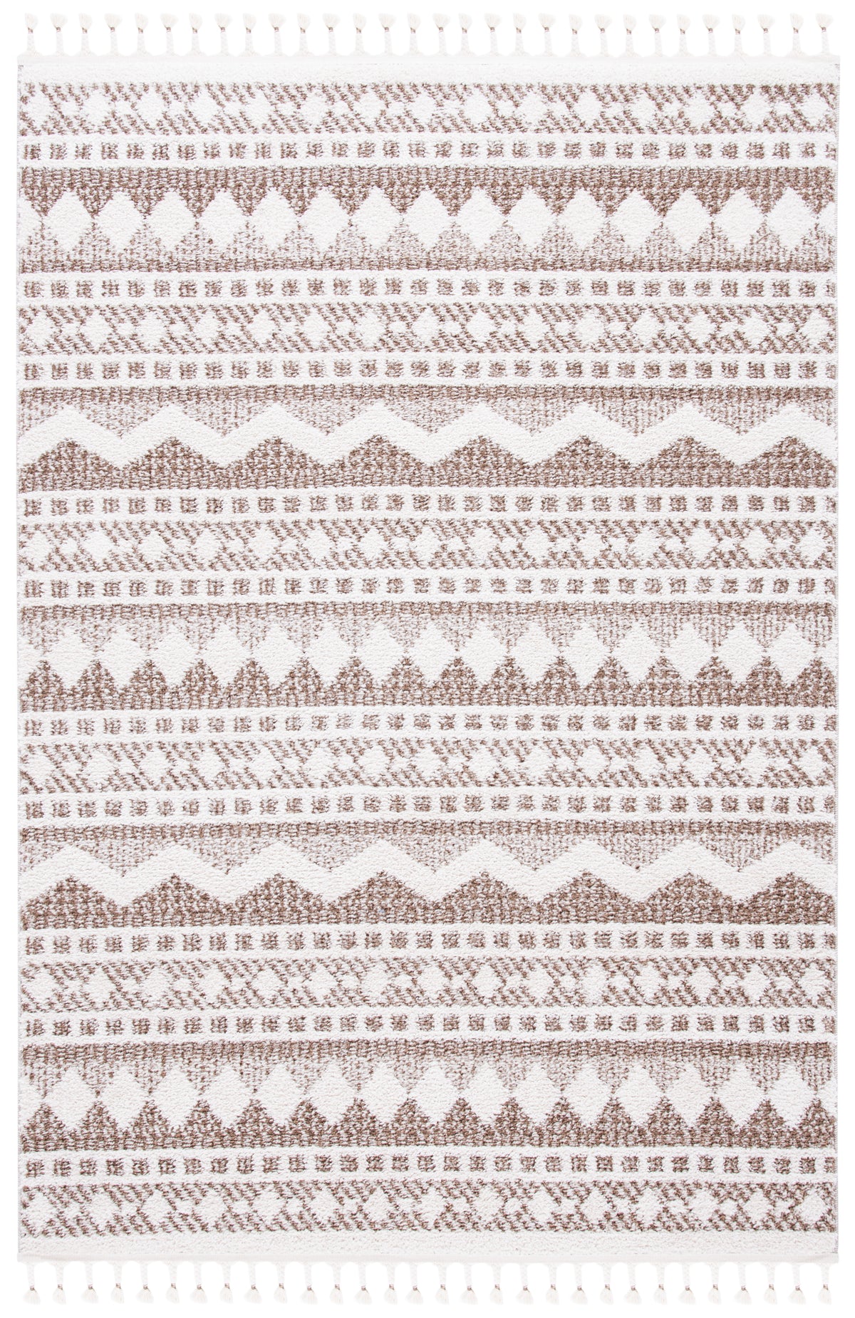 Safavieh Clearance Moroccan Tassel Shag MTS484B Ivory Rug