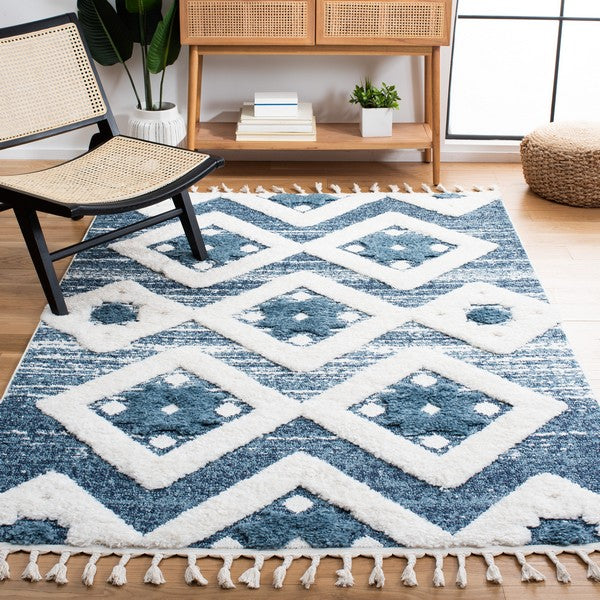 safavieh clearance moroccan tassel shag mts664m blue rug