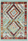Nourison Clearance Navajo NAV02 Aqua Rug