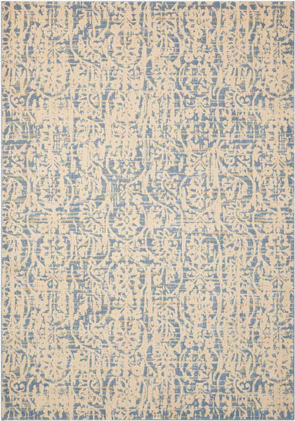 Nourison Clearance Nepal NEP11 Cream-Blue Rug