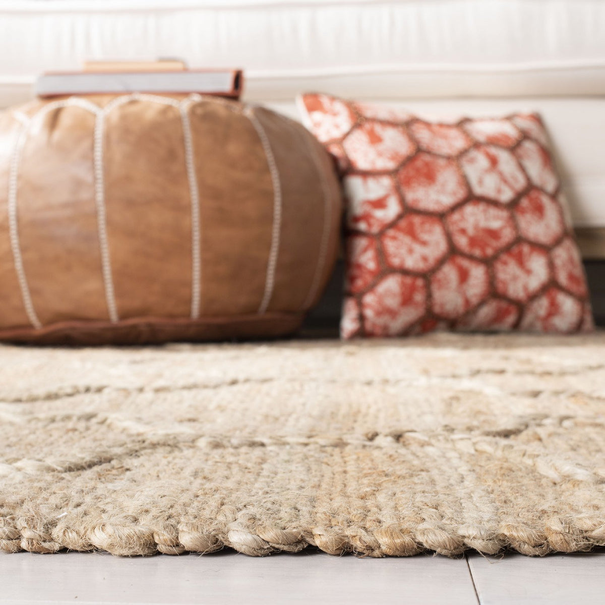 Safavieh Clearance Natural Fiber 100 NF106B Natural Rug