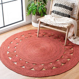 safavieh clearance natural fiber nf364p rust rug