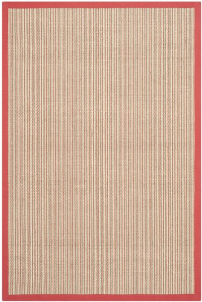 safavieh clearance natural fibers nf442b red rug